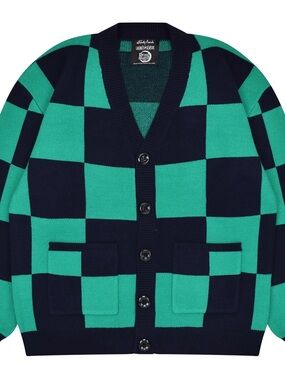 Demon Slayer Tanjiro Button-Front Cardigan Sweater - size M/L